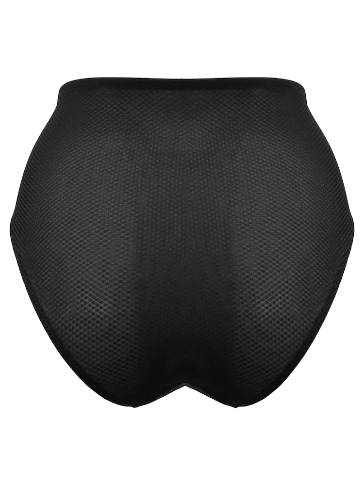 Pour Moi Black Lavish High Waist High Leg Briefs - Image 4 of 4