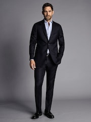 Charles Tyrwhitt Blue Slim Fit Italian Luxury Suit Trousers - Image 1 of 3