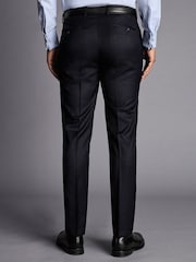 Charles Tyrwhitt Blue Slim Fit Italian Luxury Suit Trousers - Image 2 of 3