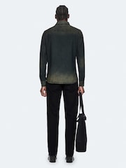 AllSaints Blue Gleason Denim Shirt - Image 2 of 8