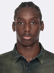 AllSaints Blue Gleason Denim Shirt - Image 6 of 8