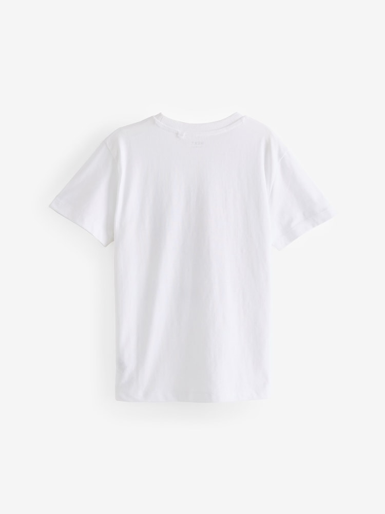 White Football Boot 100% Cotton Short Sleeve Graphic T-Shirt (3-16yrs) - Image 2 of 3