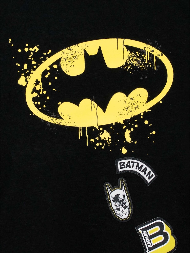 Character Black 100% Cotton Batman T-Shirt - Image 2 of 2