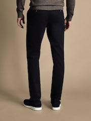 Charles Tyrwhitt Dark black Classic Fit Ultimate non-iron Chino Trousers - Image 2 of 5