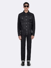 AllSaints Blue Slim Straight Jeans - Image 3 of 8