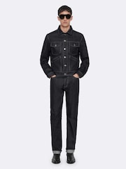 AllSaints Blue Slim Straight Jeans - Image 5 of 8