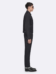 AllSaints Blue Slim Straight Jeans - Image 6 of 8
