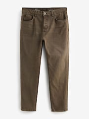 Brown Regular Fit Overdyed Denim Jeans - Image 2 of 2