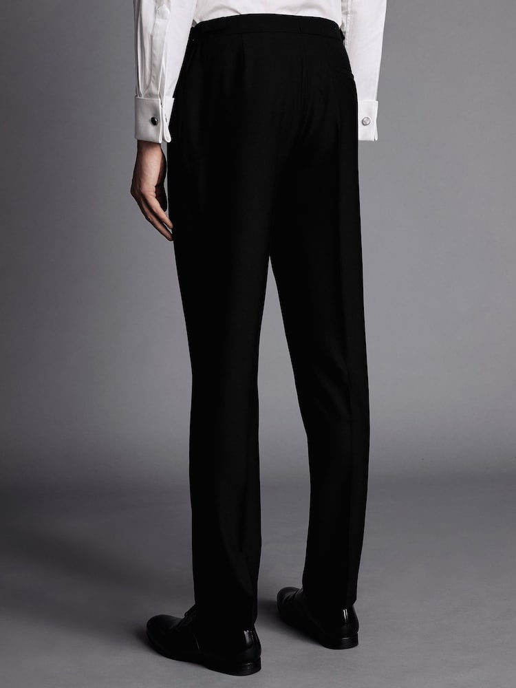 Charles Tyrwhitt Black Slim Fit Dinner Suit Trosusers - Image 2 of 2