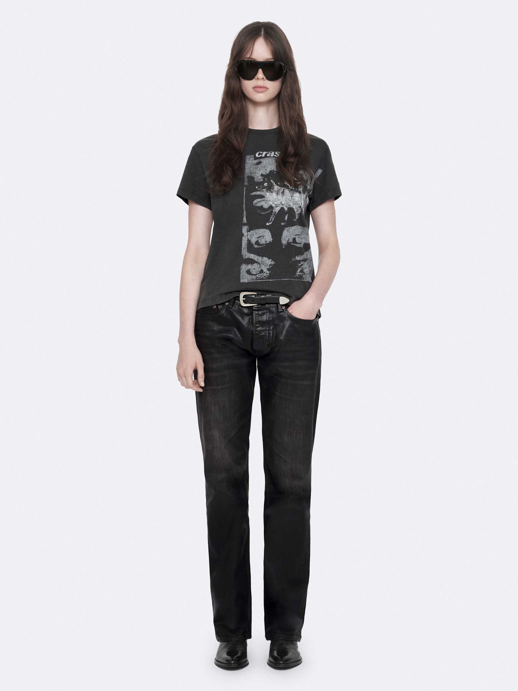 All Saints Women's Black Allsaints Nat Low Slim Jeans - Image 1