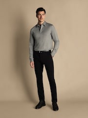 Charles Tyrwhitt Black Classic Fit Ultimate non-iron Chino Trousers - Image 3 of 5