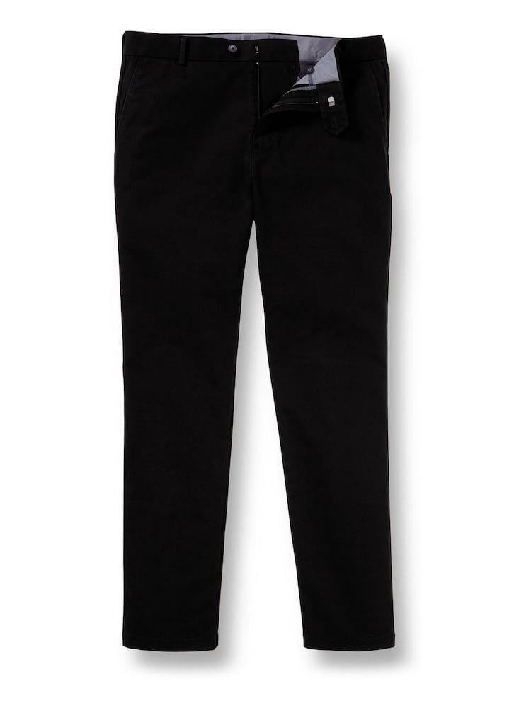 Charles Tyrwhitt Black Classic Fit Ultimate non-iron Chino Trousers - Image 4 of 5