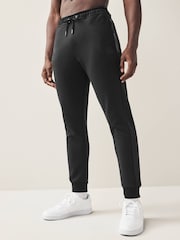 Black Athleisure Cuffed Joggers - Image 1 of 8