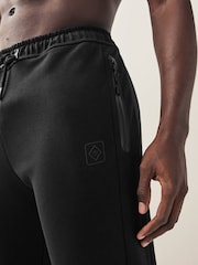 Black Athleisure Cuffed Joggers - Image 3 of 8