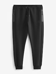 Black Athleisure Cuffed Joggers - Image 4 of 8