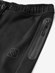 Black Athleisure Cuffed Joggers - Image 7 of 8