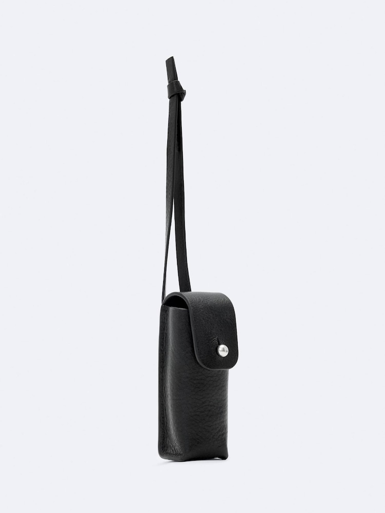 AllSaints Black Stud Lipstick Case Bag - Image 2 of 3