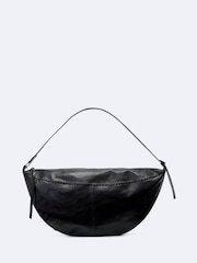 AllSaints Black Esme Whpstitch Shoulder Bag - Image 1 of 4