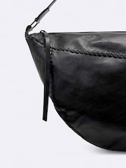 AllSaints Black Esme Whpstitch Shoulder Bag - Image 4 of 4