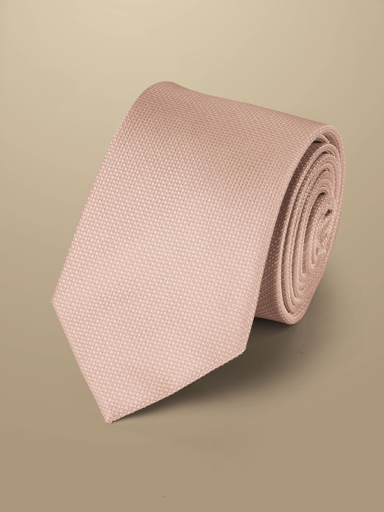 Charles Tyrwhitt Pink Silk Stain Resist Tie - Image 1 of 2 Charles Tyrwhitt Pink Silk Stain Resist Tie - Image 1 of 2