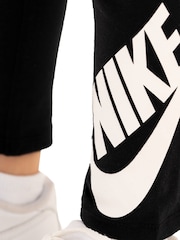 Nike Black Little Kids Cotton Leggings - Image 4 of 7