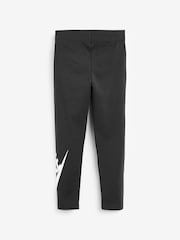 Nike Black Little Kids Cotton Leggings - Image 6 of 7