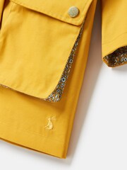 Joules Seacombe Yellow Waterproof Hooded Raincoat with Cape - Image 11 of 13