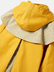 Joules Seacombe Yellow Waterproof Hooded Raincoat with Cape - Image 13 of 13