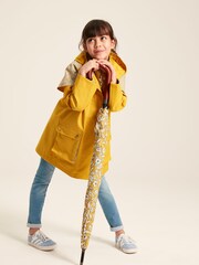 Joules Seacombe Yellow Waterproof Hooded Raincoat with Cape - Image 3 of 13