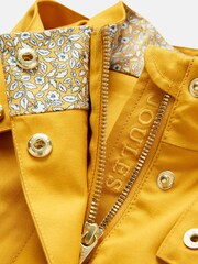 Joules Seacombe Yellow Waterproof Hooded Raincoat with Cape - Image 9 of 13