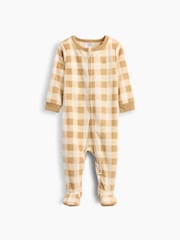 Gap Brown Gingham Sleepsuit (6mths-5yrs) - Image 1 of 3
