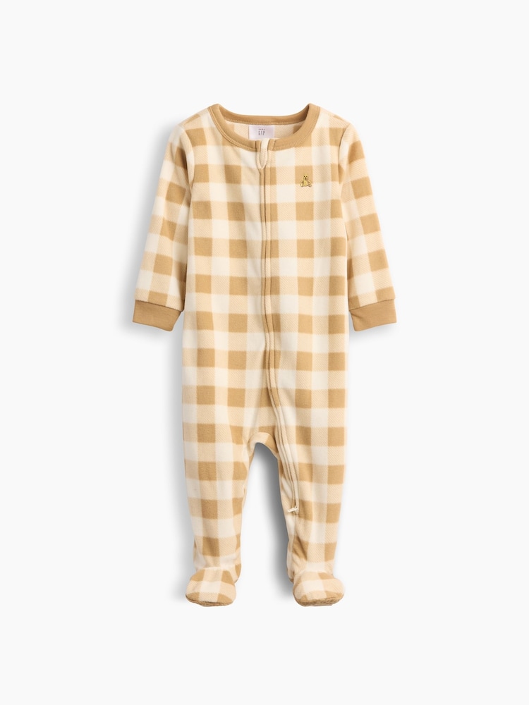 Gap Brown Gingham Sleepsuit (6mths-5yrs) - Image 1 of 3