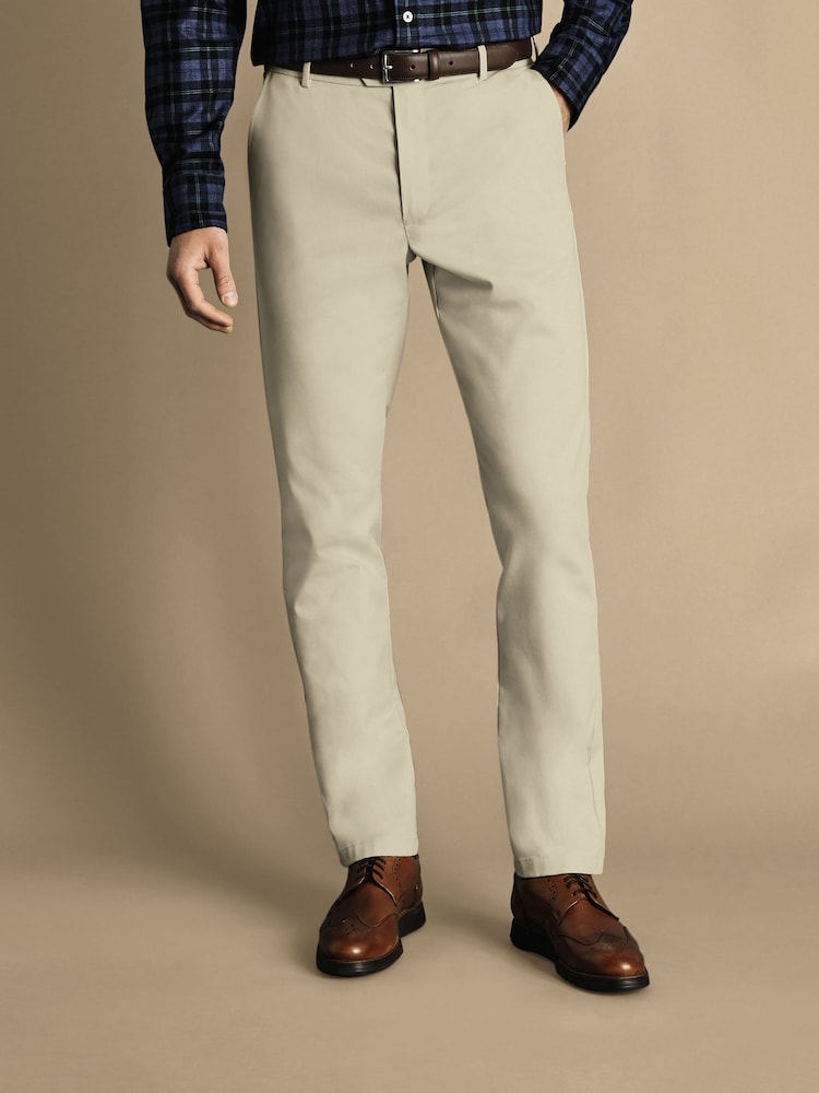 Charles Tyrwhitt Natural Classic Fit Ultimate non-iron Chino Trousers - Image 1 of 5