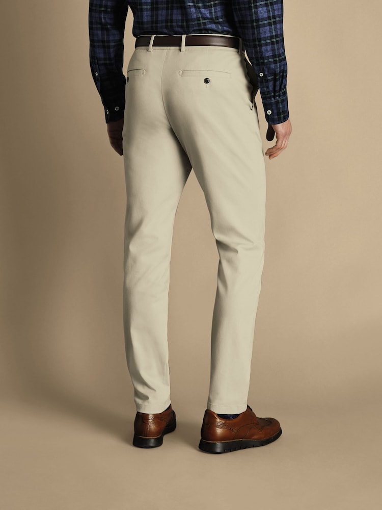 Charles Tyrwhitt Natural Classic Fit Ultimate non-iron Chino Trousers - Image 2 of 5
