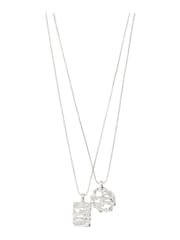PILGRIM Silver Tone Brenda Recycled Chain Necklace 2 Packs - Image 1 of 3