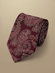 Charles Tyrwhitt Red Paisley Silk Tie - Image 1 of 2