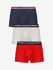 Lacoste Navy Multi Boxers 3 Pack - Image 1 of 9