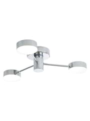 BHS Chrome Edessa 3x5w LED IP44 Ceiling Light - Image 3 of 5