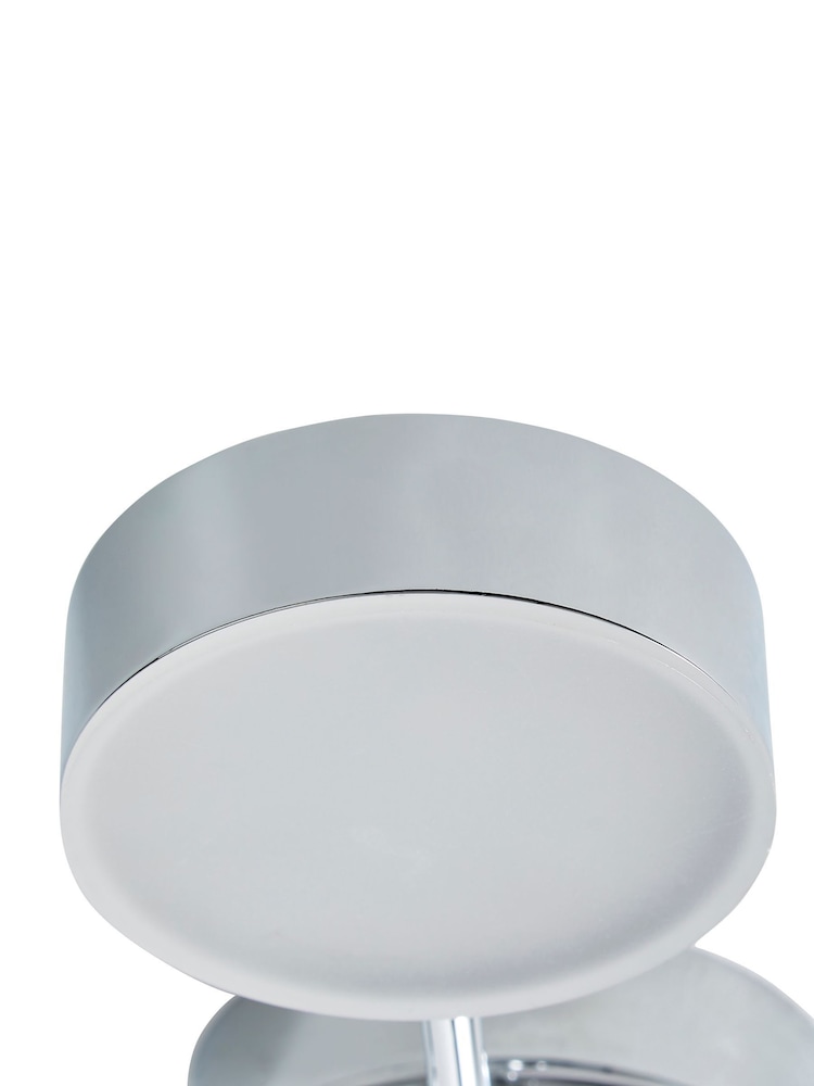 BHS Chrome Edessa 3x5w LED IP44 Ceiling Light - Image 5 of 5