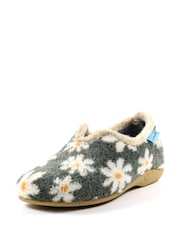Lunar Grey Daisy Full Slippers - Image 3 of 10