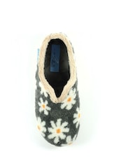 Lunar Grey Daisy Full Slippers - Image 8 of 10