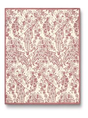 Charles Tyrwhitt Pink Heather Mini Paisley Print Silk Pocket Square - Image 2 of 3