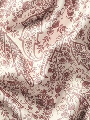 Charles Tyrwhitt Pink Heather Mini Paisley Print Silk Pocket Square - Image 3 of 3