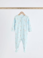 Purple Unicorn Baby 100% Cotton Sleepsuits 3 Pack (0mths-2yrs) - Image 6 of 12