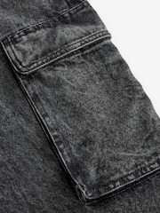 Black EDIT Denim Cargo Jeans - Image 10 of 11