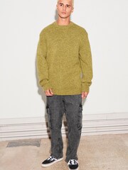 Black EDIT Denim Cargo Jeans - Image 2 of 11