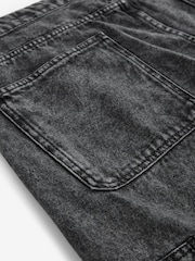 Black EDIT Denim Cargo Jeans - Image 9 of 11