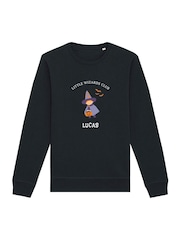 Personalised Kid's Wizard Halloween Sweatshirt by Koko Blossom - Image 1 of 2