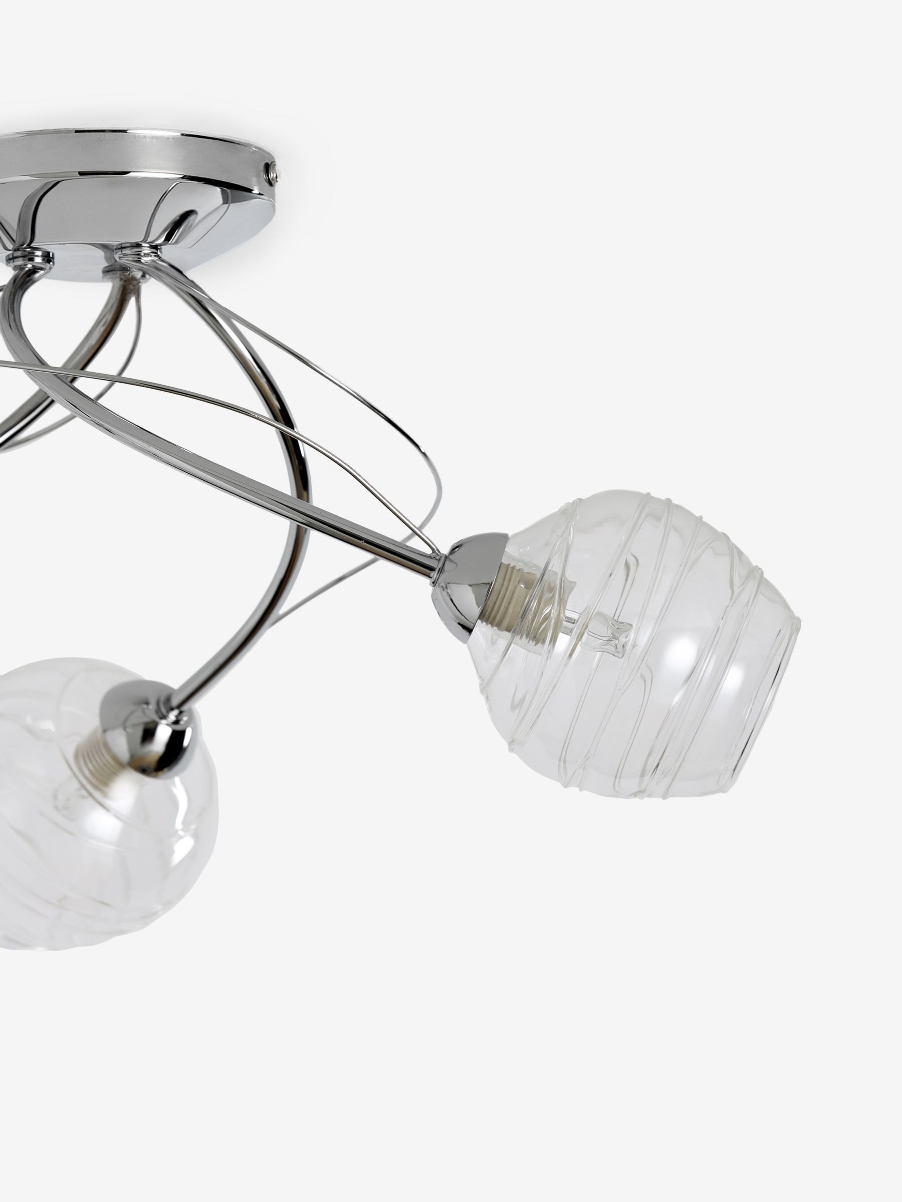 Buy Clear Drizzle 3 Light Flush Ceiling Light from the Next UK online shop