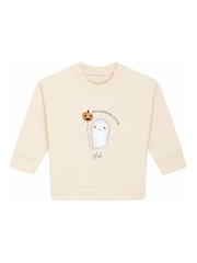 Personalised Baby Ghost Halloween Sweatshirt by Koko Blossom - Image 1 of 2